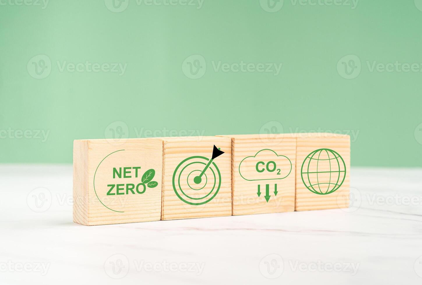 World Earth Day concept. Net-zero emissions in 2050. Save earth and environment, and carbon neutral photo