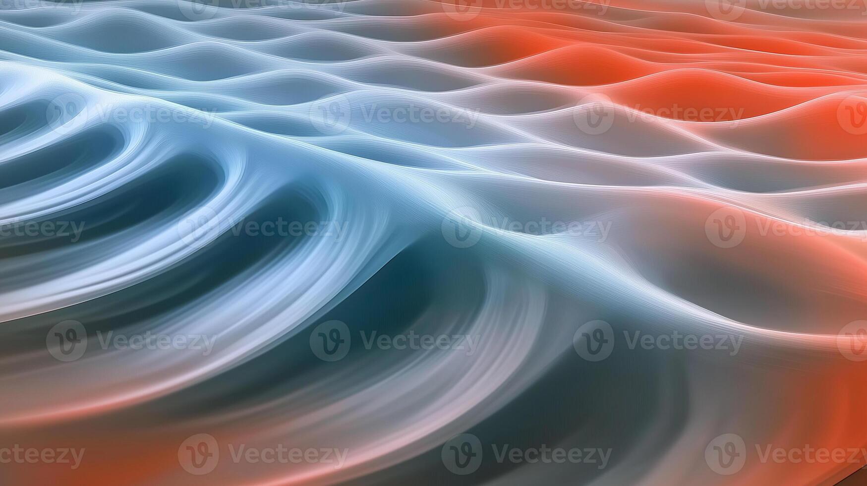 Abstract swirling wave pattern, blue and orange photo