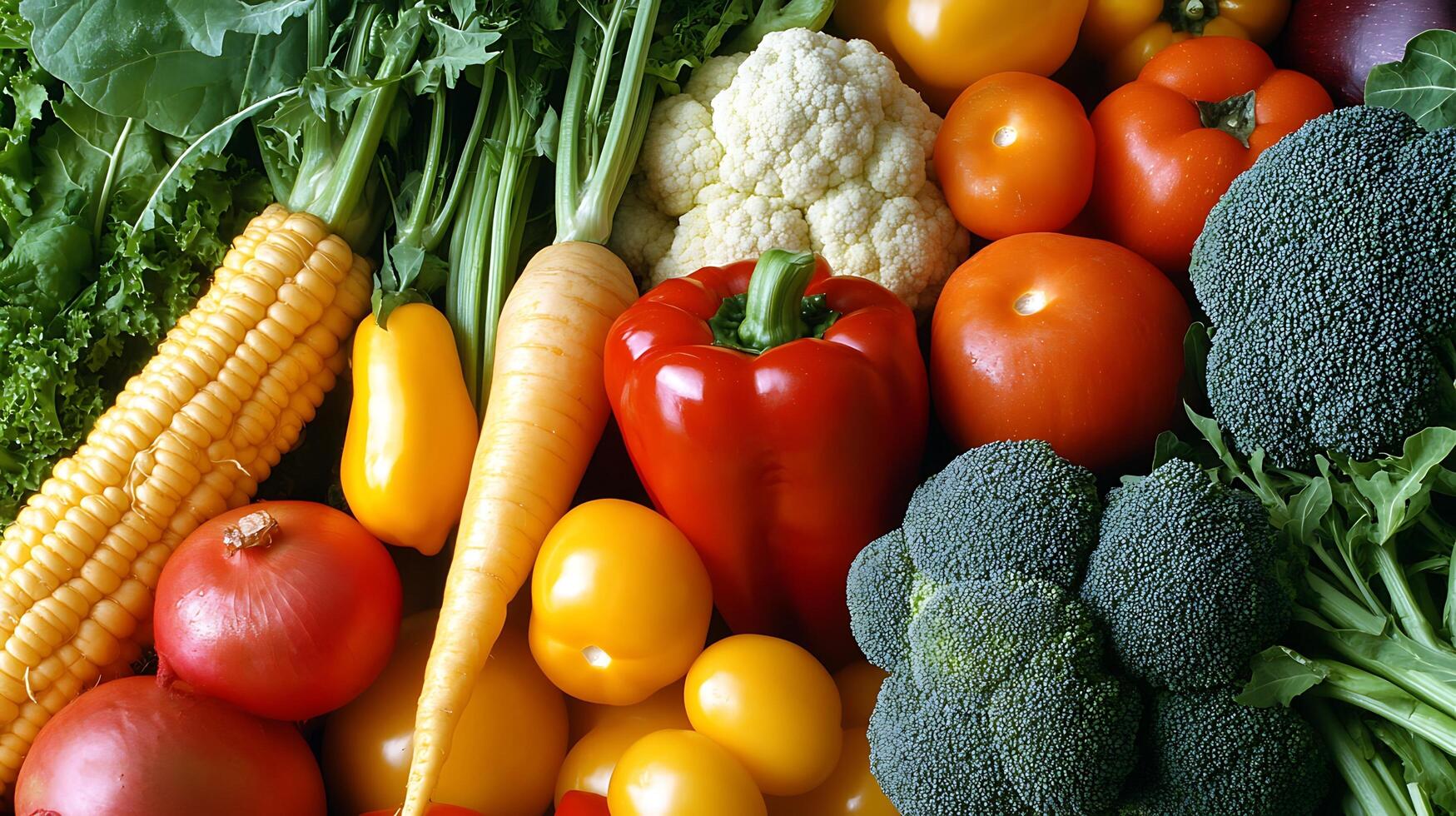 A close-up of colorful, fresh vegetables that bring nature colors alive photo