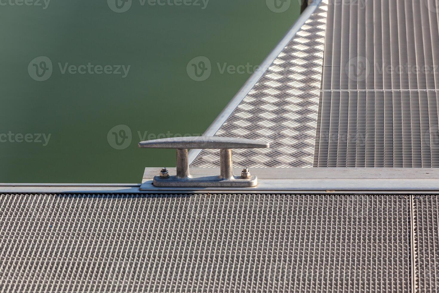 Modern Pier in the water photo