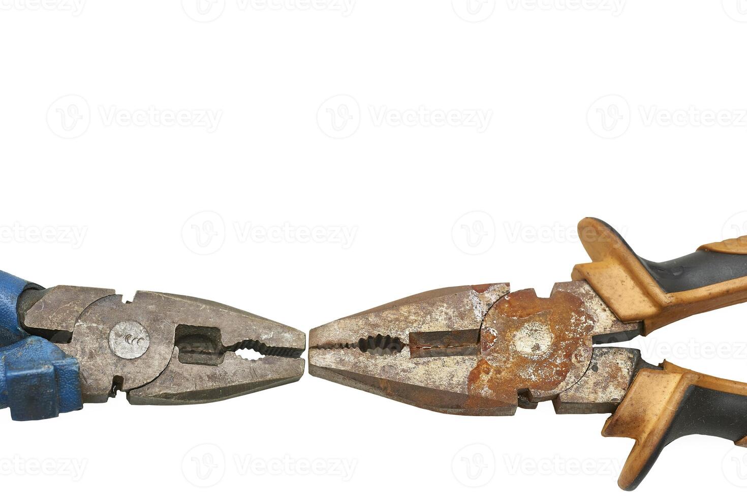 Old rusty pliers from the home shed for repair photo