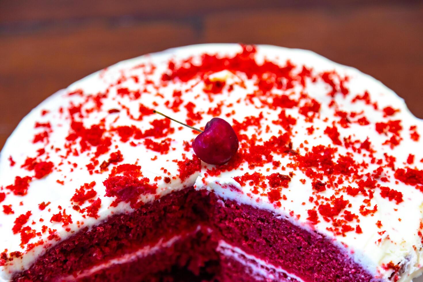 The cherry on the cake, a term commonly used to refer to the best part of the cake photo