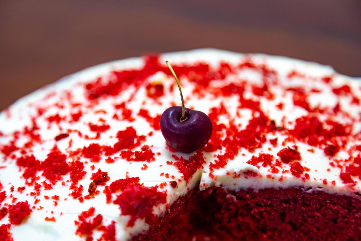 The cherry on the cake, a term commonly used to refer to the best part of the cake photo