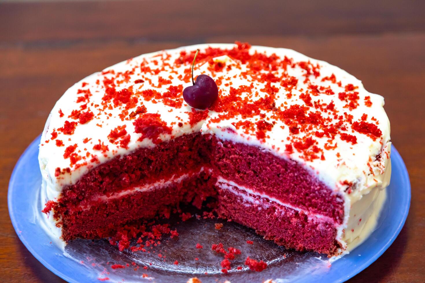The cherry on the cake, a term commonly used to refer to the best part of the cake photo