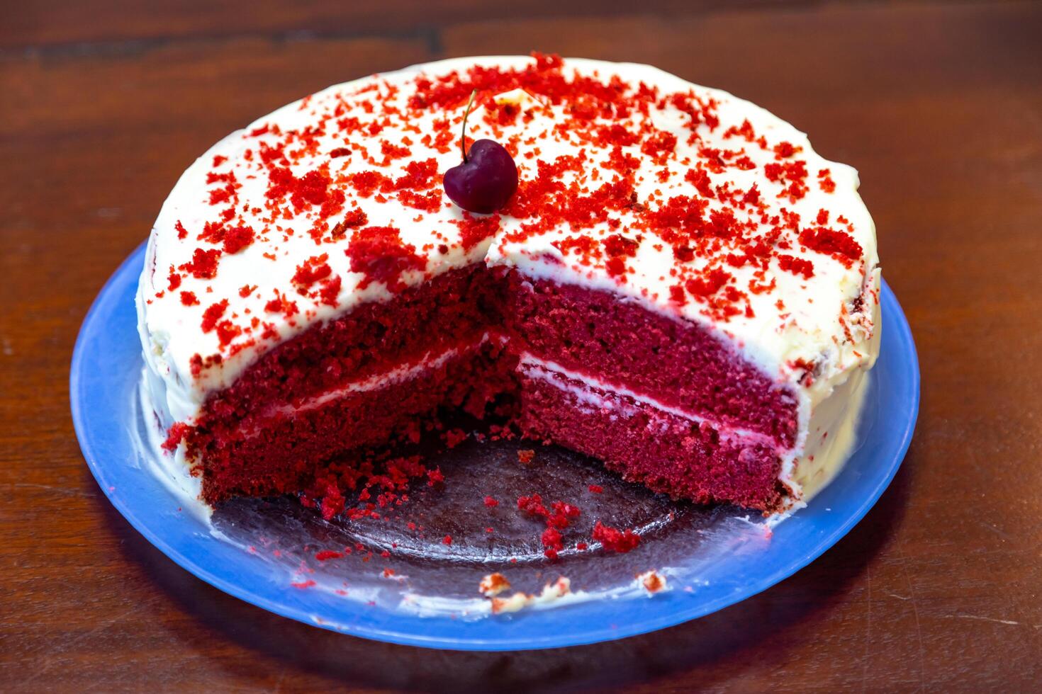 The cherry on the cake, a term commonly used to refer to the best part of the cake photo