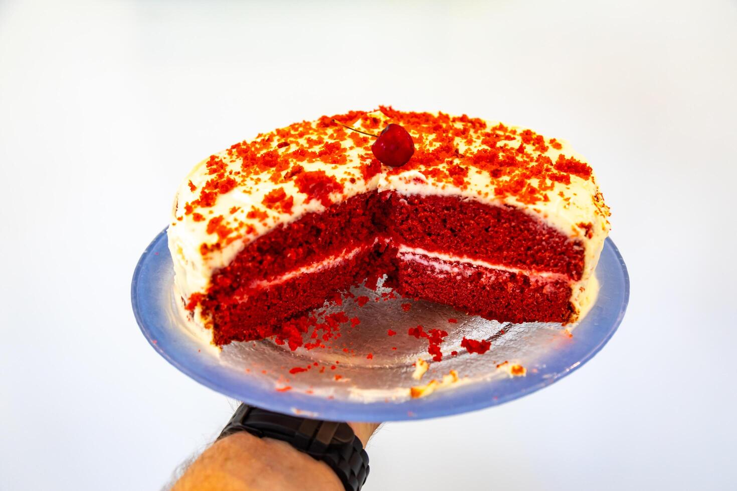 The cherry on the cake, a term commonly used to refer to the best part of the cake photo