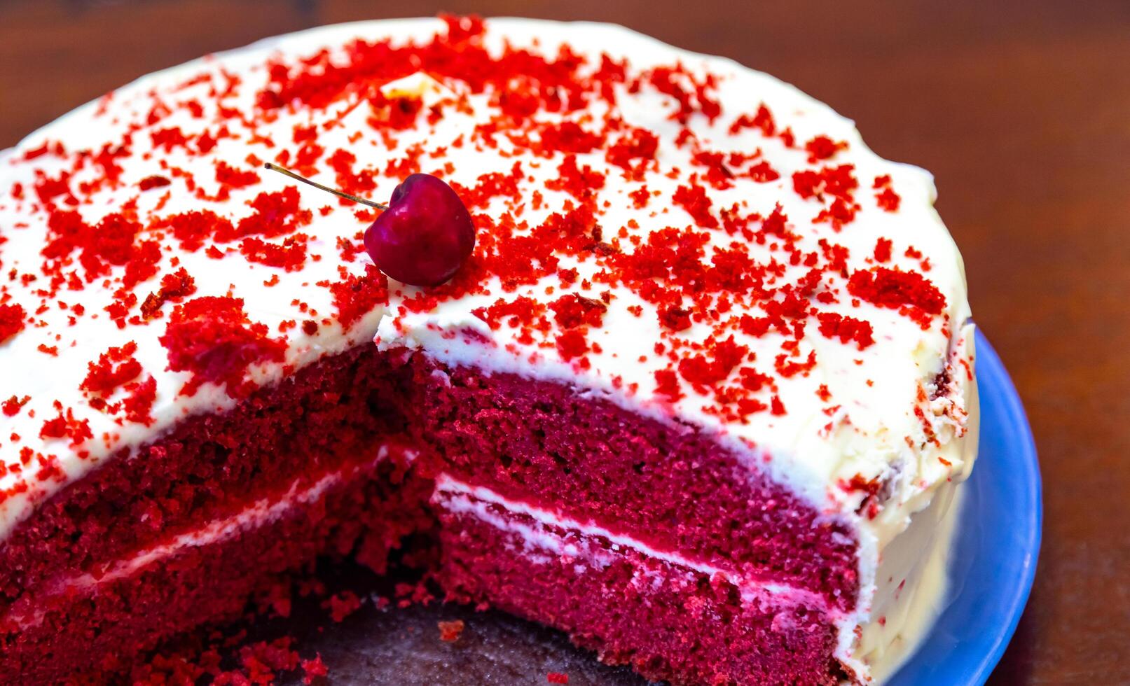 The cherry on the cake, a term commonly used to refer to the best part of the cake photo