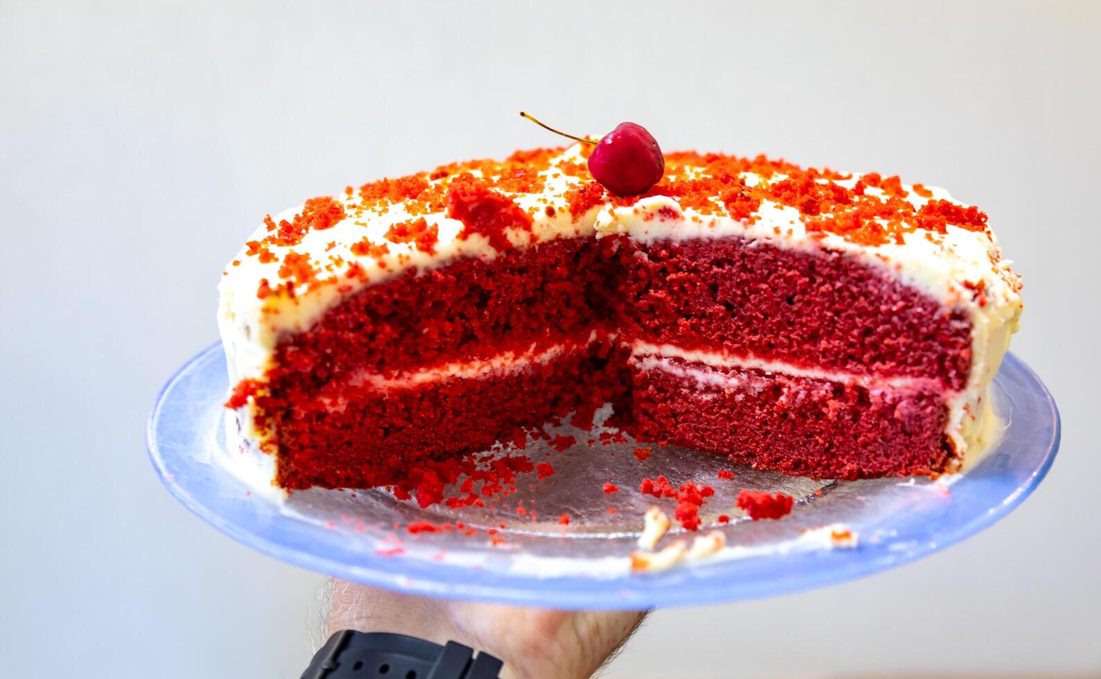 The cherry on the cake, a term commonly used to refer to the best part of the cake photo