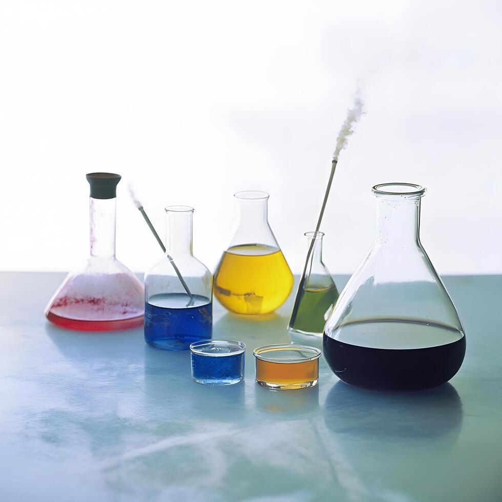 Chemical lab chemistry scientific laboratory cleaning liquid photo