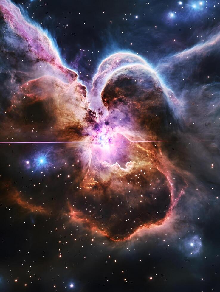 luminous nebula supernova space astrology cosmic cosmos universe stars photo