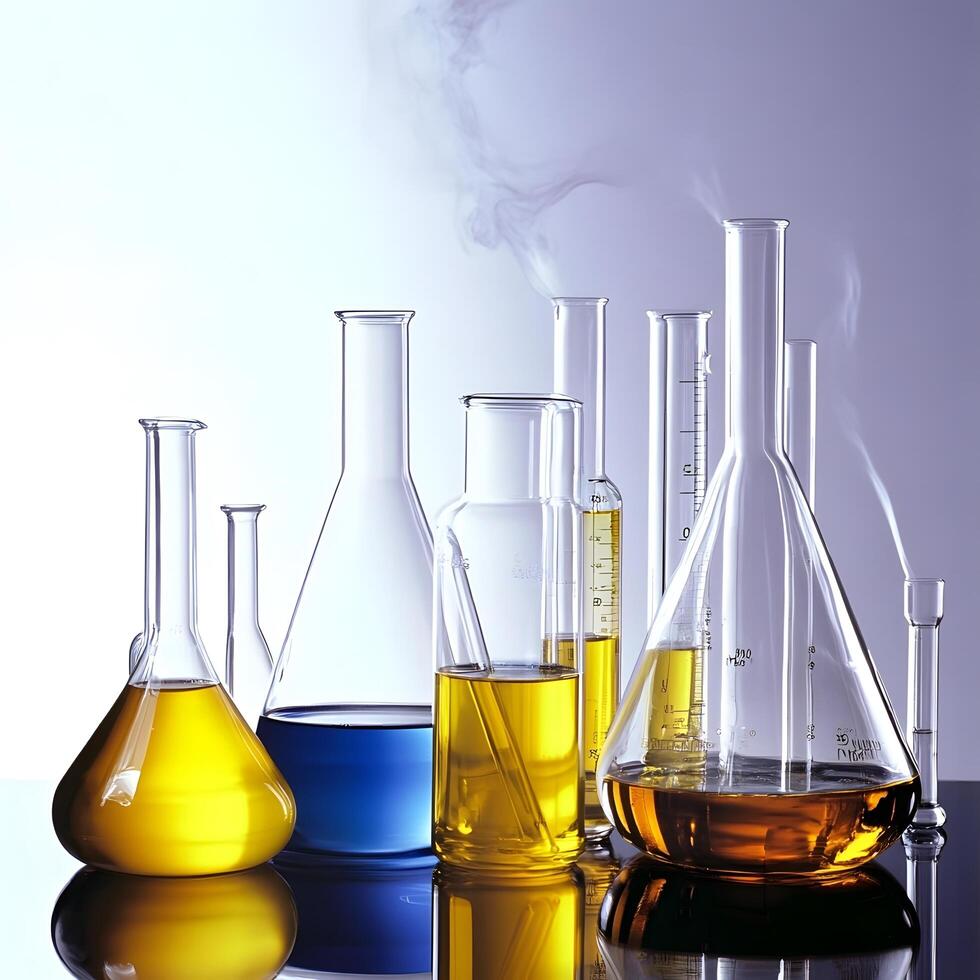 Chemical lab chemistry scientific laboratory cleaning supplies photo