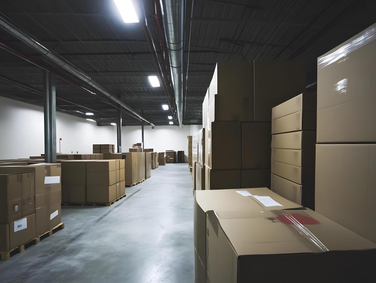 Empty Logistics Boxes Delivery Cardboard Packaging Carton shipping photo