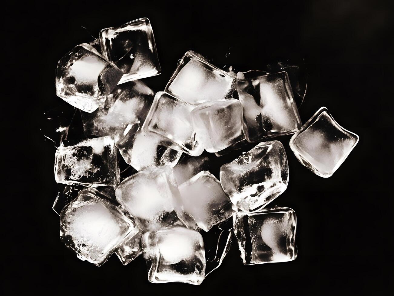 Ice cube crystal freeze frozen cooling cubes photo
