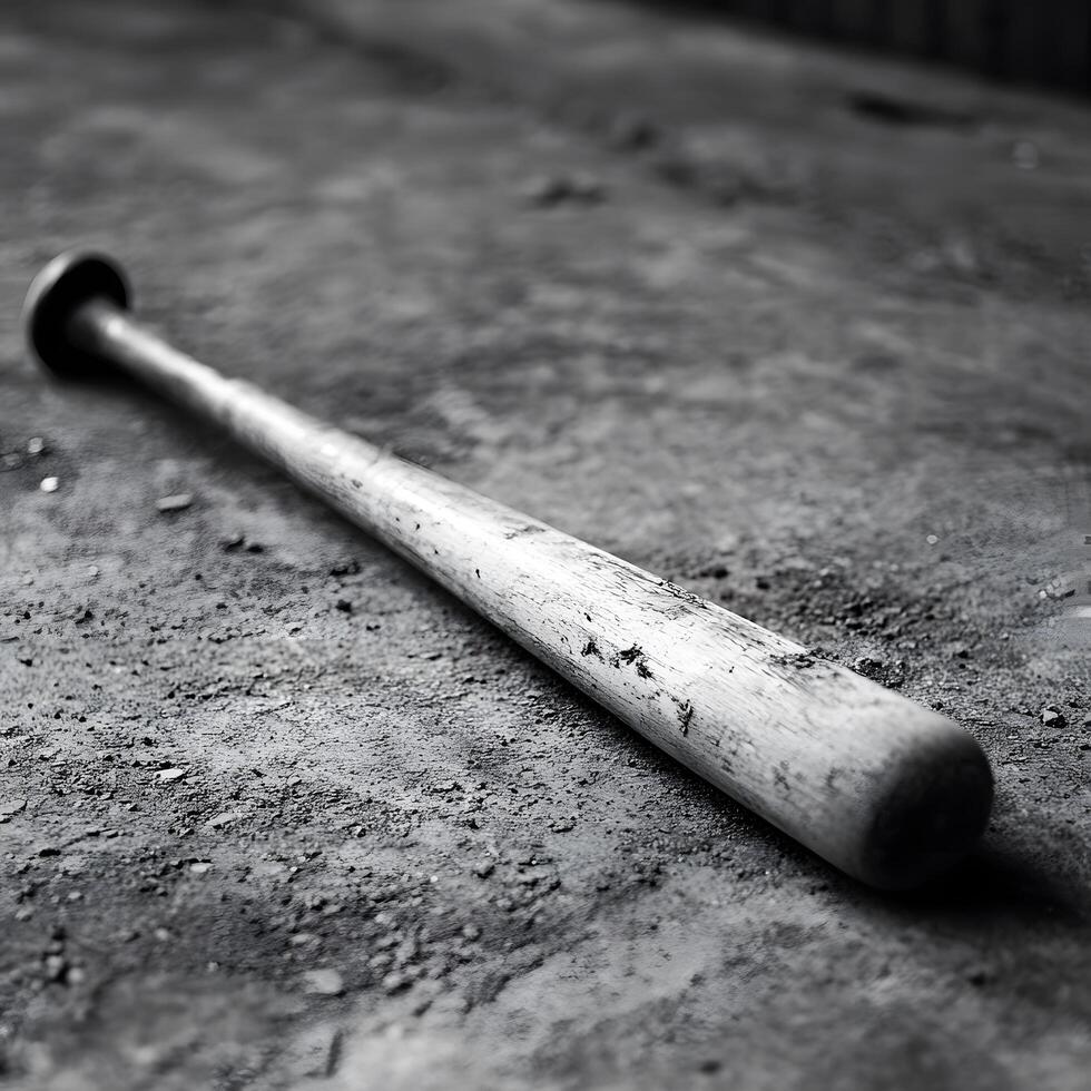 Grey Wooden baseball game bat active athlete sports lifestyle photo