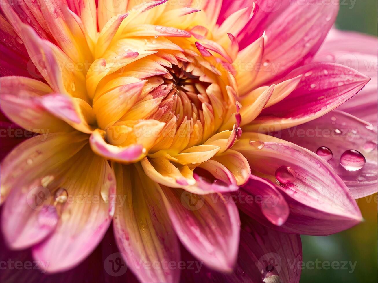 Beautiful floral background. Dahlia flowers close up. photo