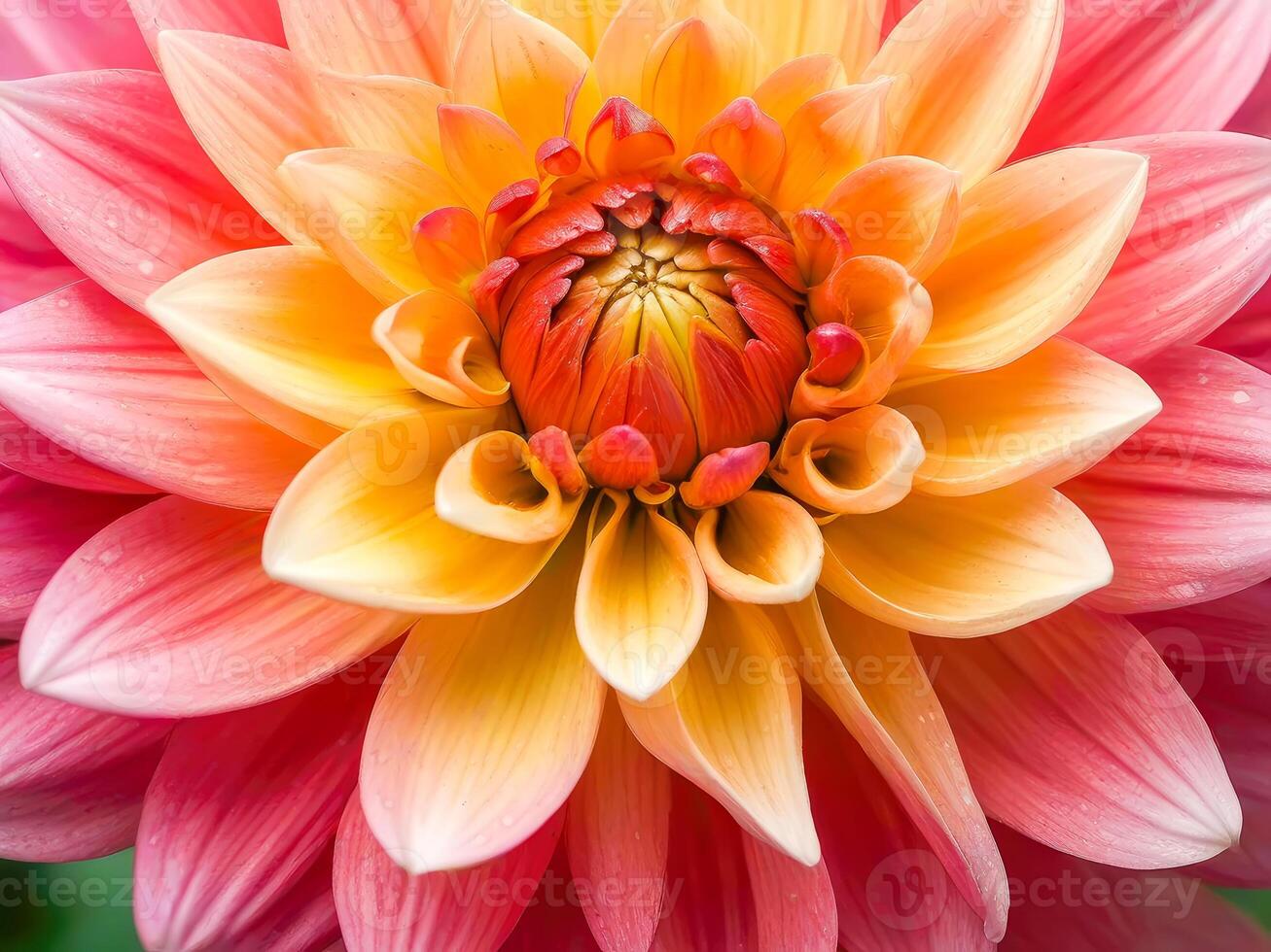 Beautiful floral background. Dahlia flowers close up. photo