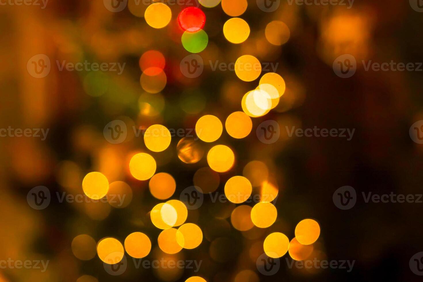 Festive New Year background with blurred colorful lights. photo