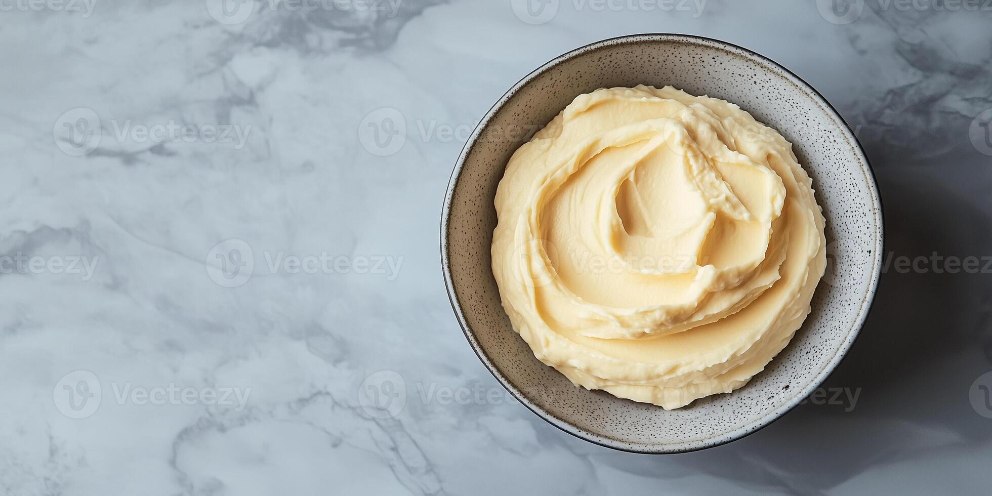 Serving of spread in a simple dish with no visible toppings or decorations, gastronomy photography photo