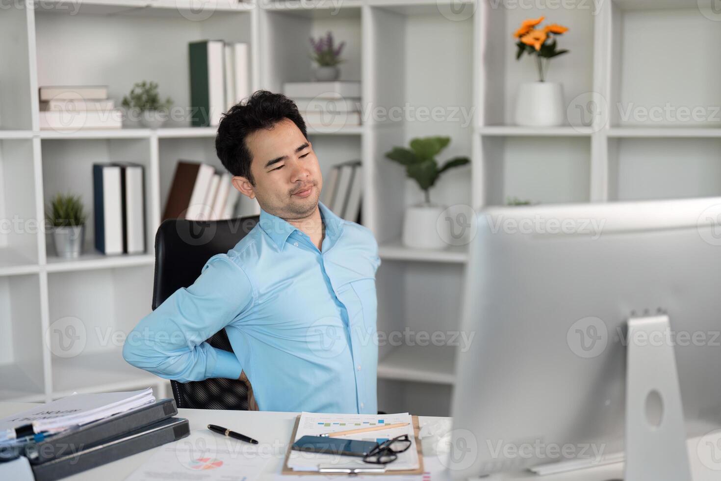 Addressing office syndrome effective solutions for pain relief in workplace home desk environment health and wellness focus photo