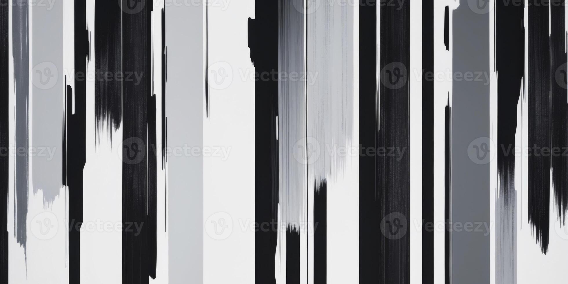 dark abstract digital glitch art background of vertical streaks smudges in shades of black grey white textured effect. photo