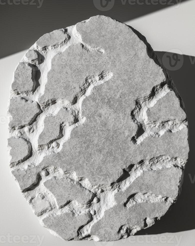 Upper view of the texture of natural limestone. photo