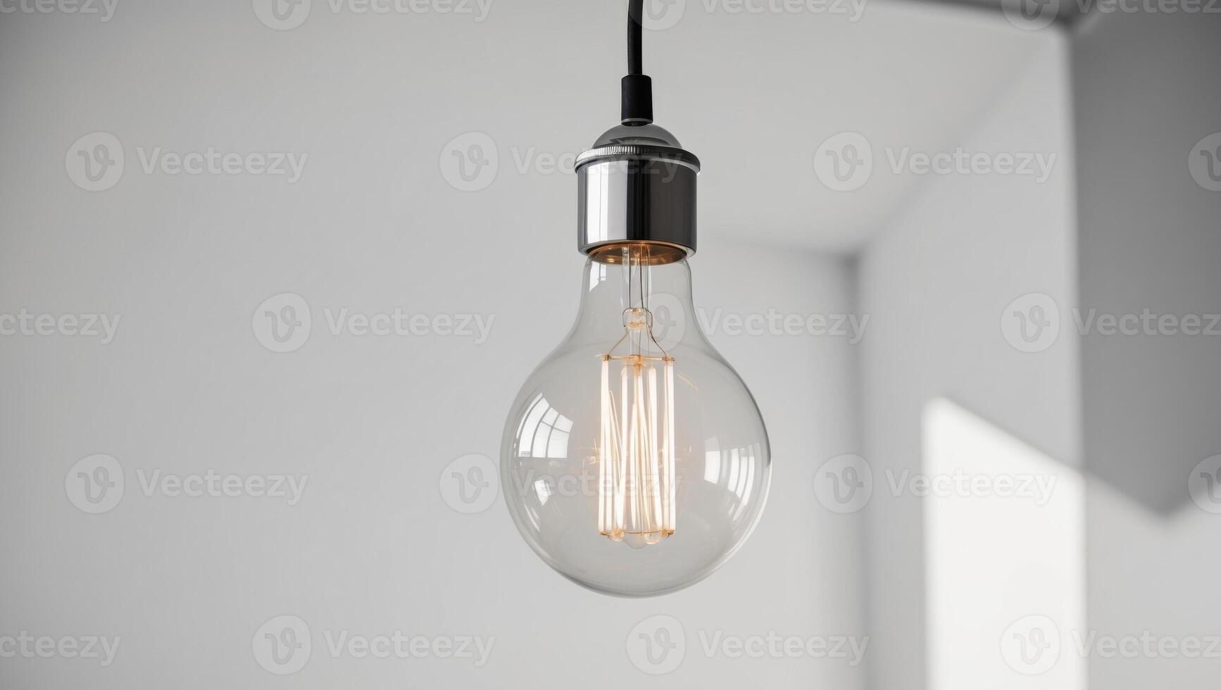 Illuminate your ideas how a light bulb symbolizes innovation and creativity in modern design. photo