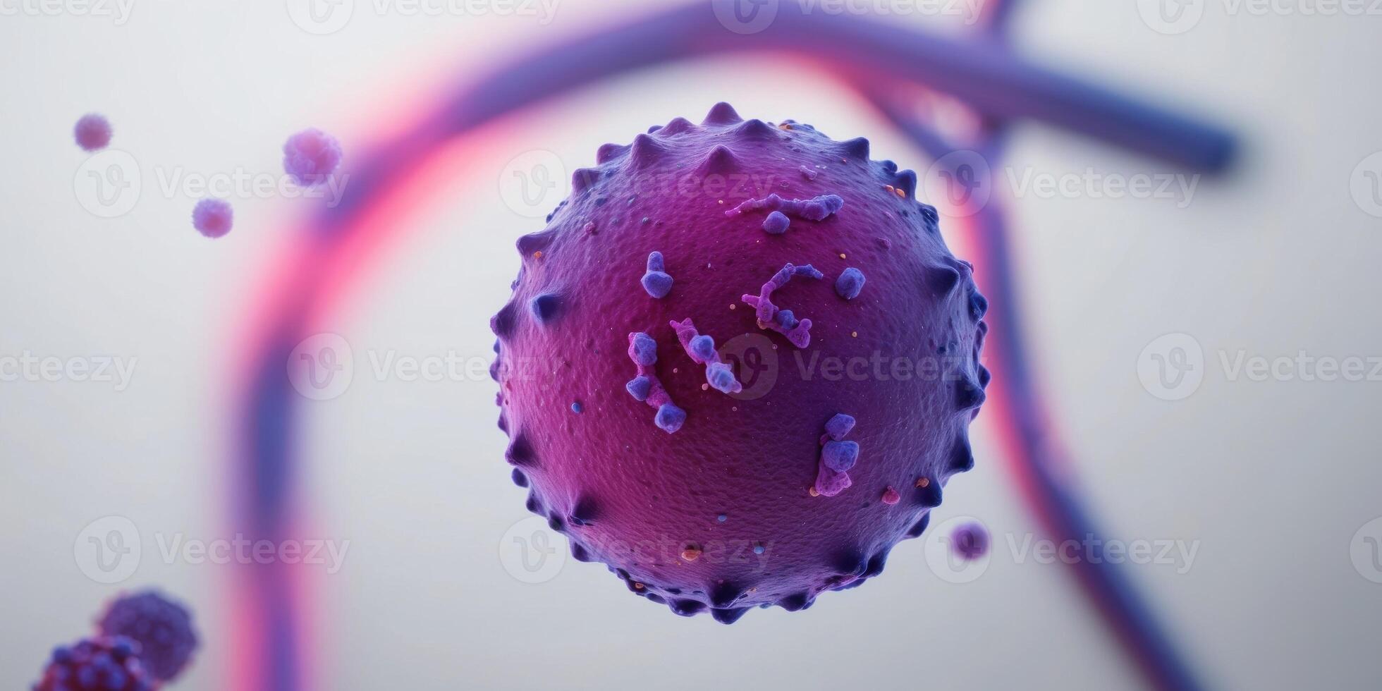 Microscopic View of a Cell Under Observation. photo
