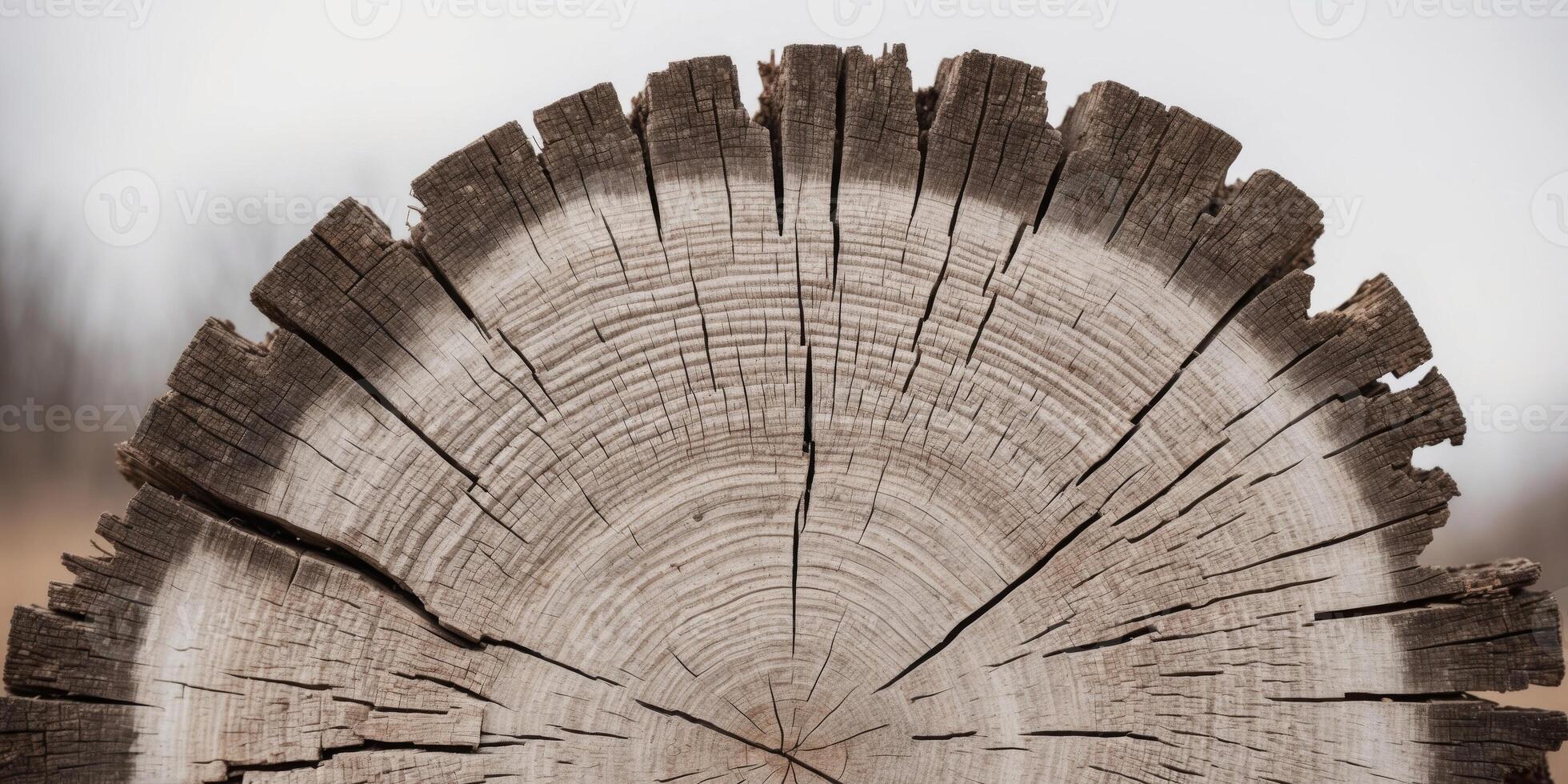 A close up of the bark of a tree that has been cut down. photo