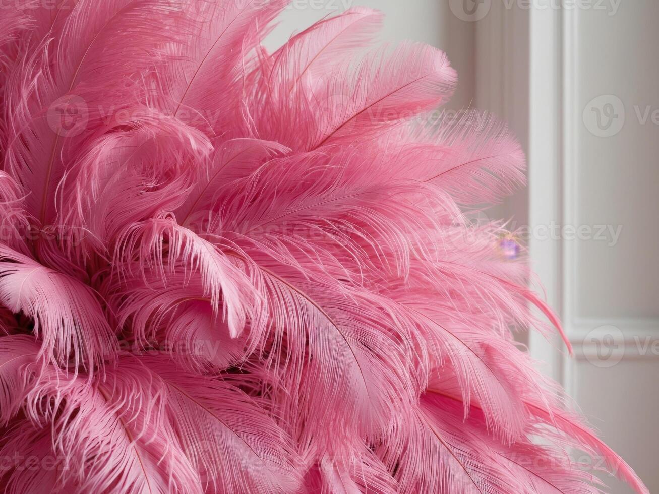 incredible texture of pink feathers overlaying one on one glamorous and fabulous texture. photo