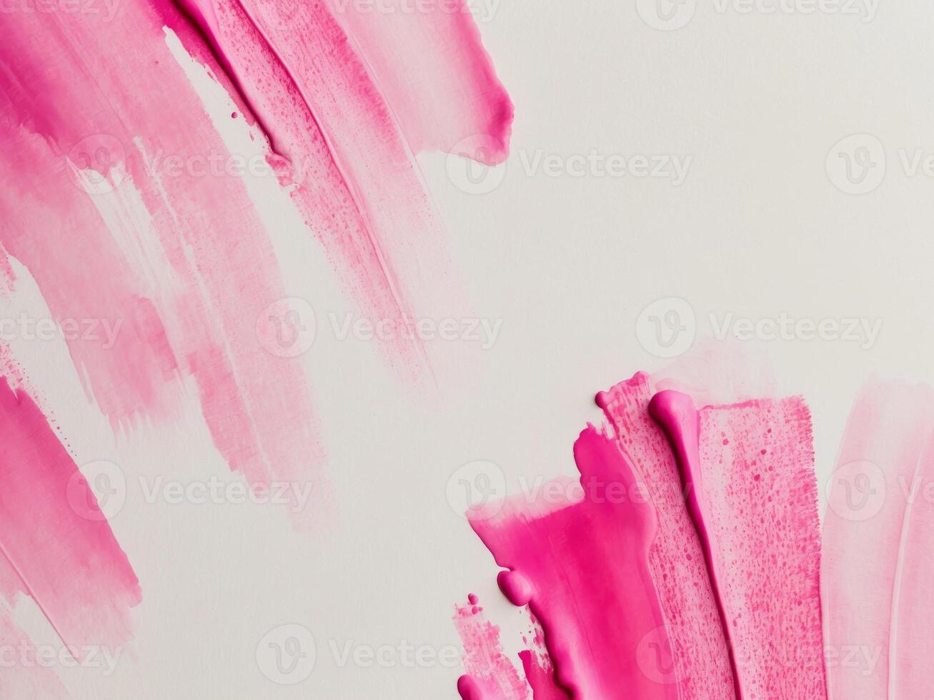 Abstract pink watercolor texture with wet brush strokes for wallpaper design. photo