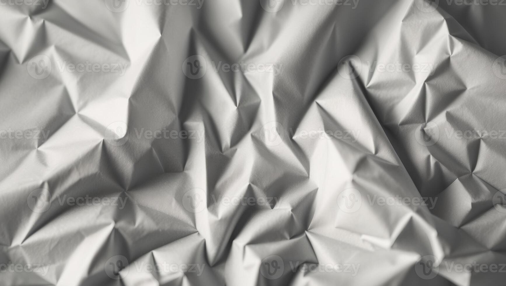 Close up of crumpled baking paper as background. photo