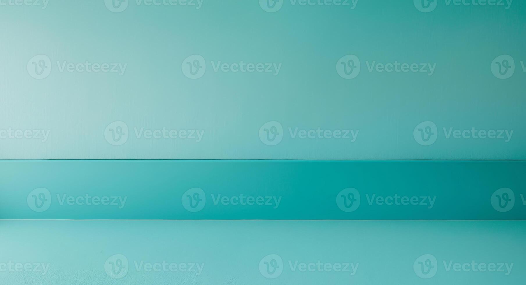 Smooth turquoise wall background bright turquoise surface with a smooth matte finish. photo