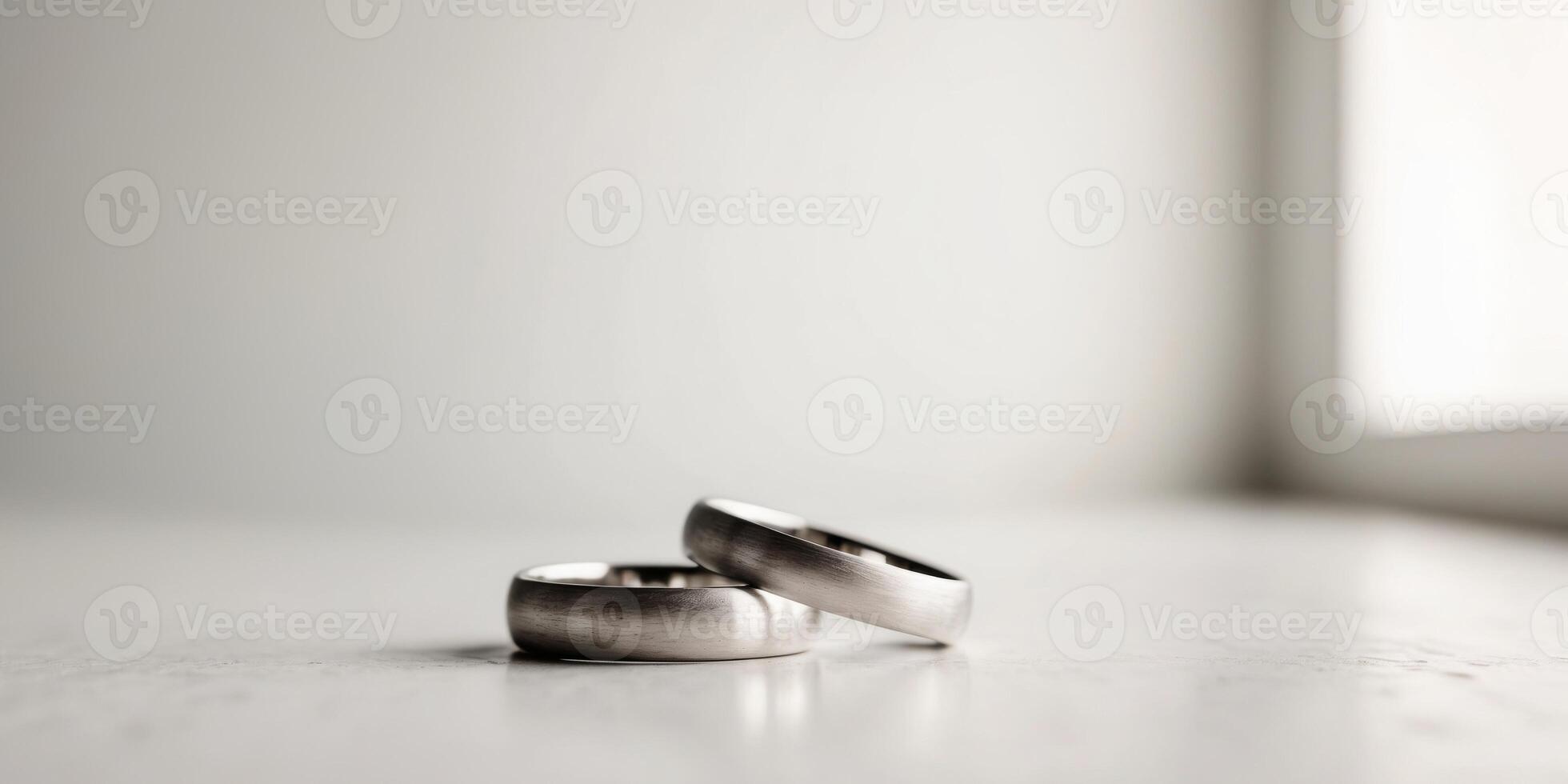 Explore timeless elegance understanding the significance of simple wedding bands in modern relationships. photo
