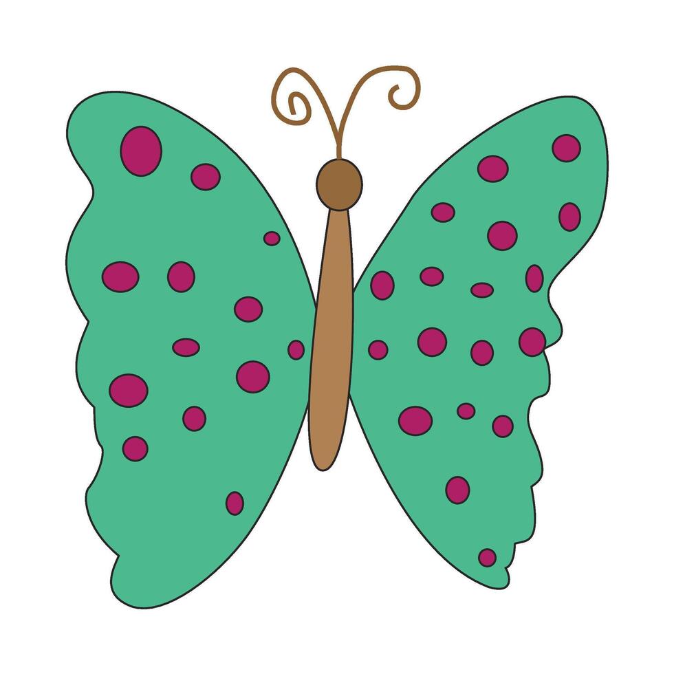 A colorful butterfly vector