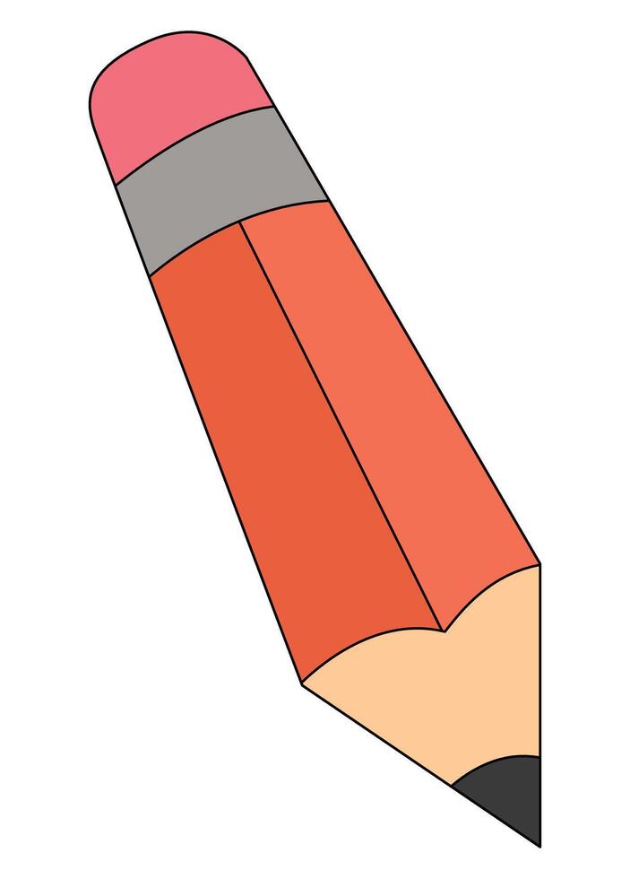 A pencil illustration vector