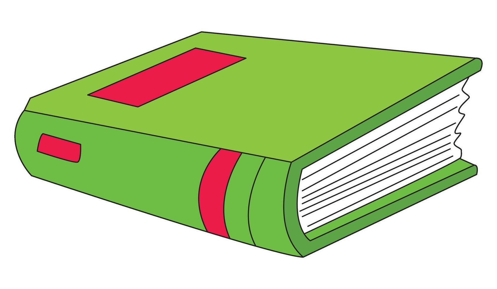 A book illustration vector
