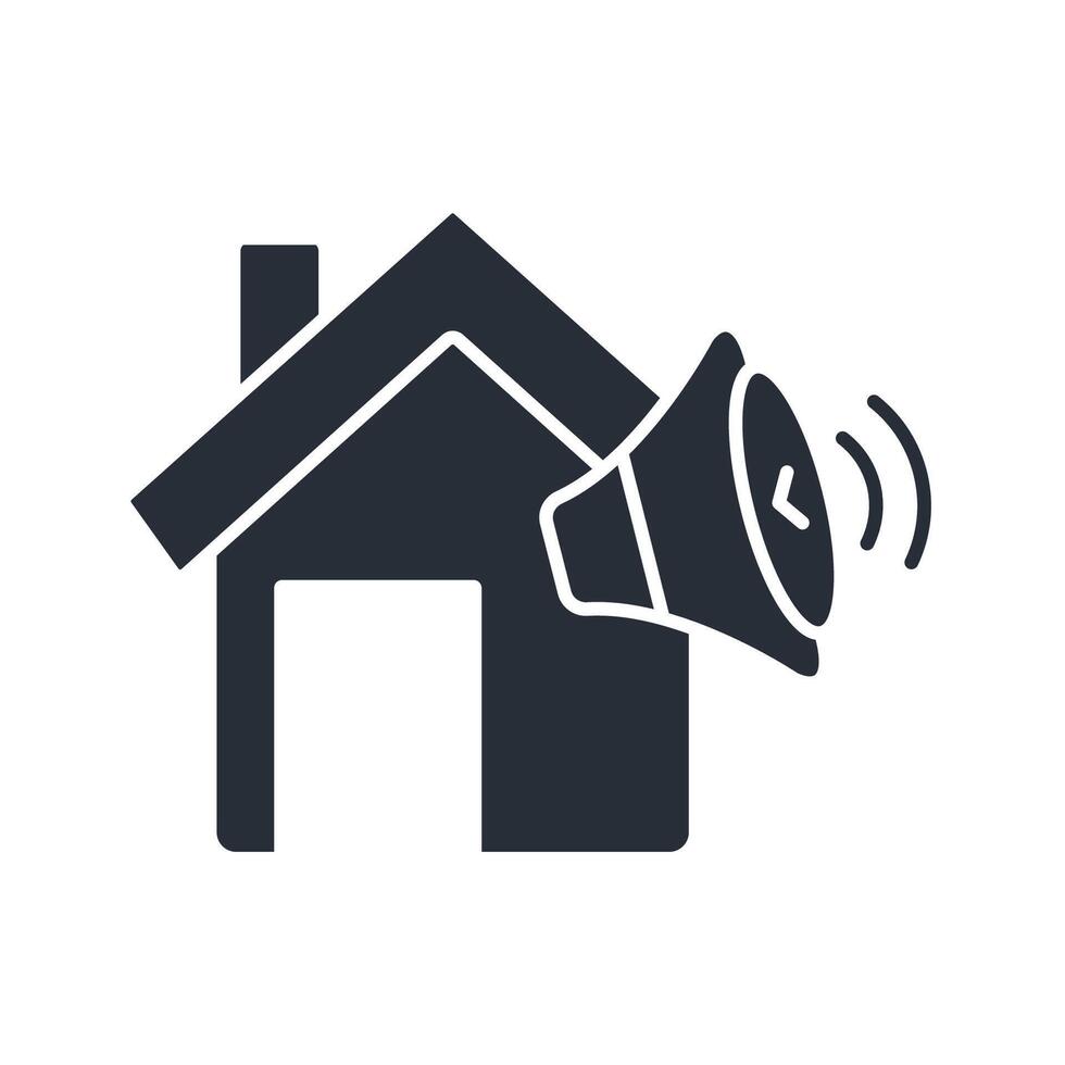 alarm system icon. .Editable stroke.linear style sign for use web design,logo.Symbol illustration. vector