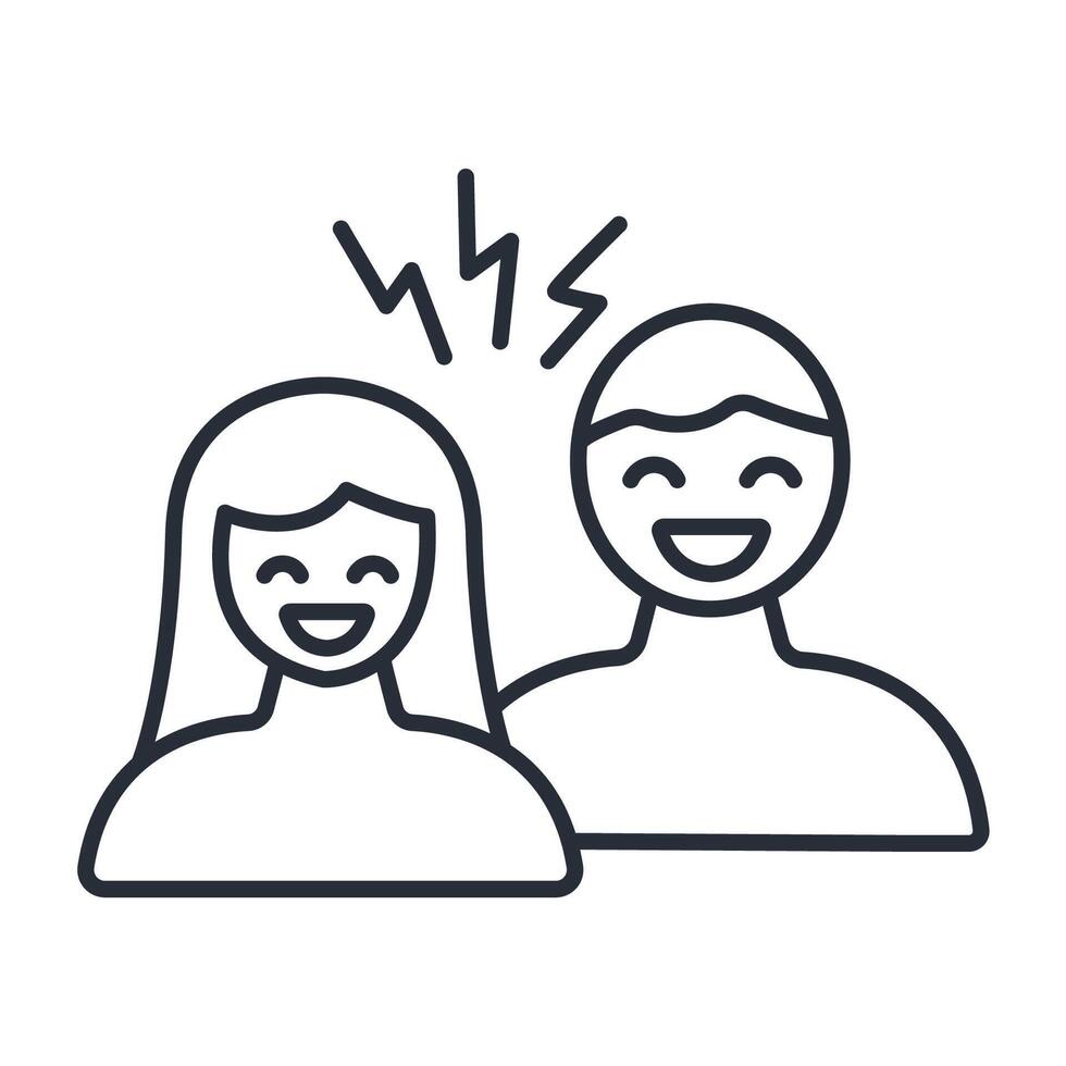 Funny icon. .Editable stroke.linear style sign for use web design,logo.Symbol illustration. vector