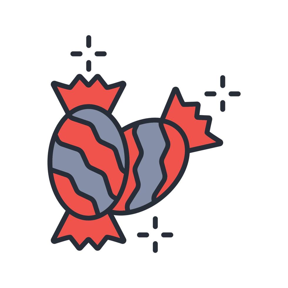taffy icon. .Editable stroke.linear style sign for use web design,logo.Symbol illustration. vector