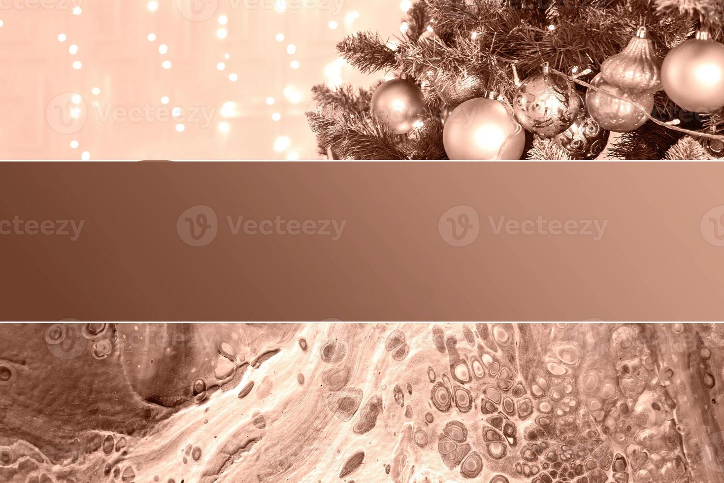 A collage showing the fashionable color of 2025 year - Mocha Mousse. Trending color 2025. photo