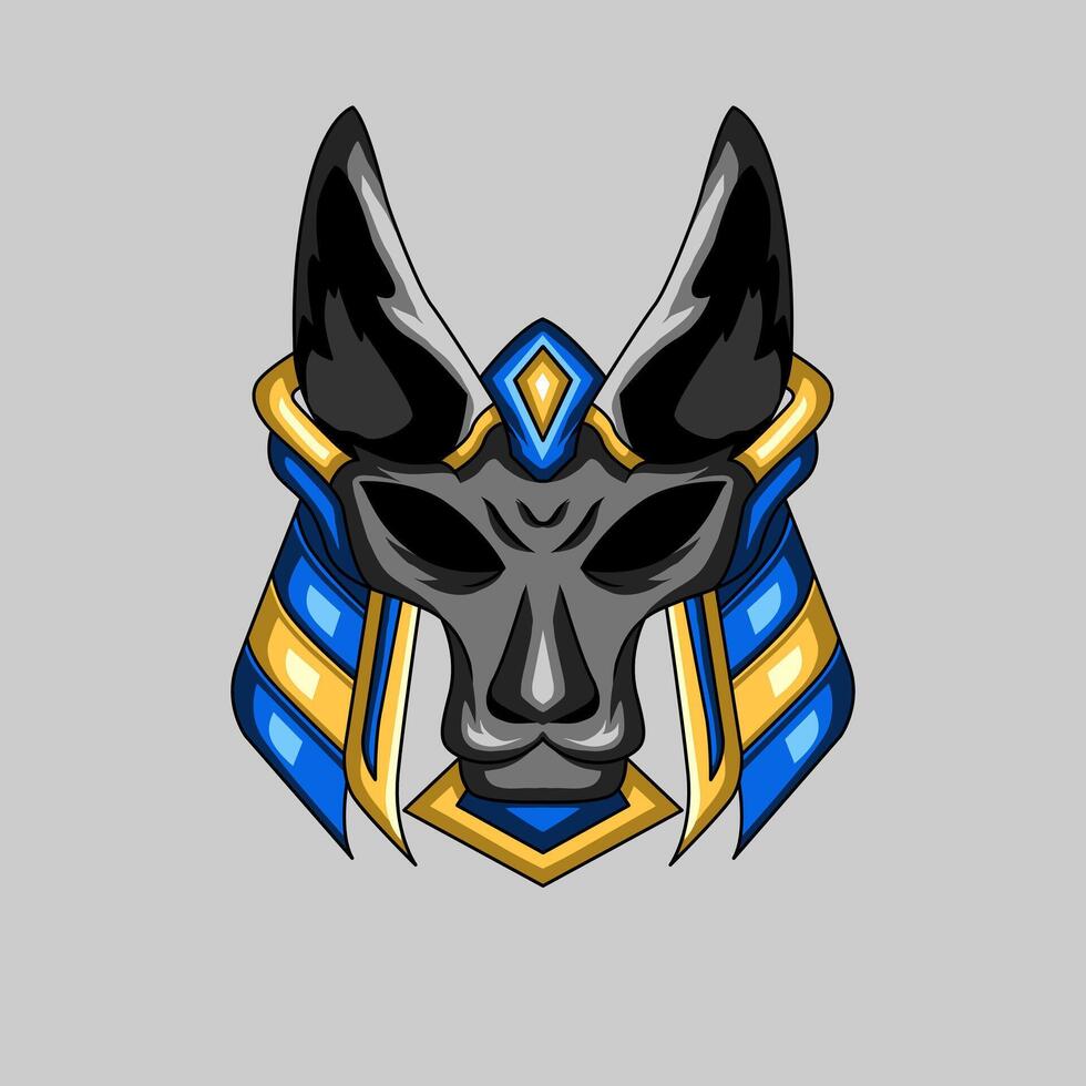 illustration graphic of anubis. the ancient egypt vector