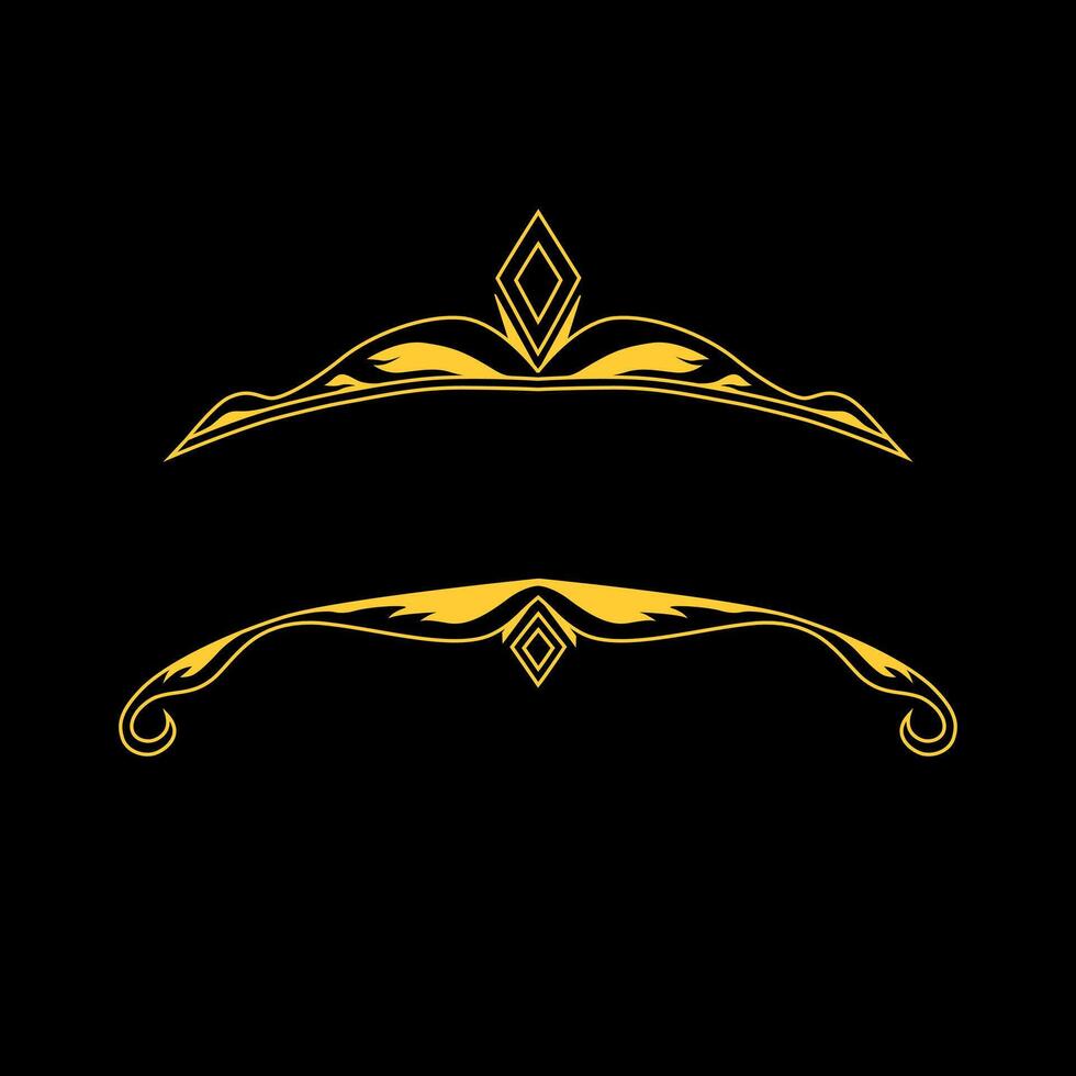 crown ornaments, suitable for border decoration or background vector