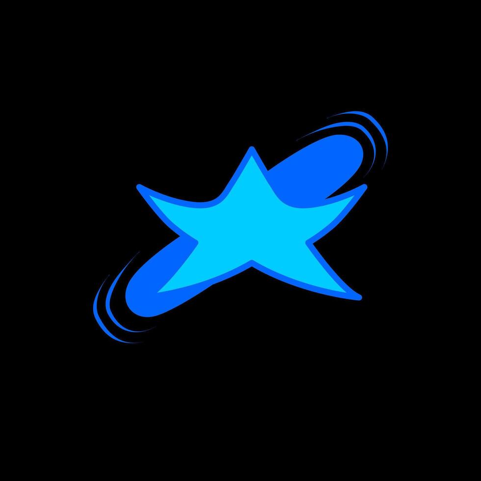 illustration of connected star. suitable for logo or pattern design vector