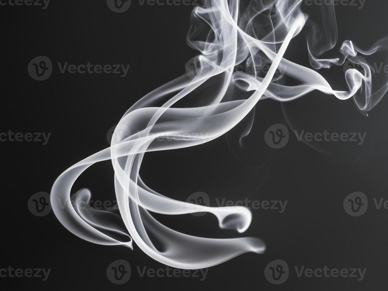 Smoke on a black background photo