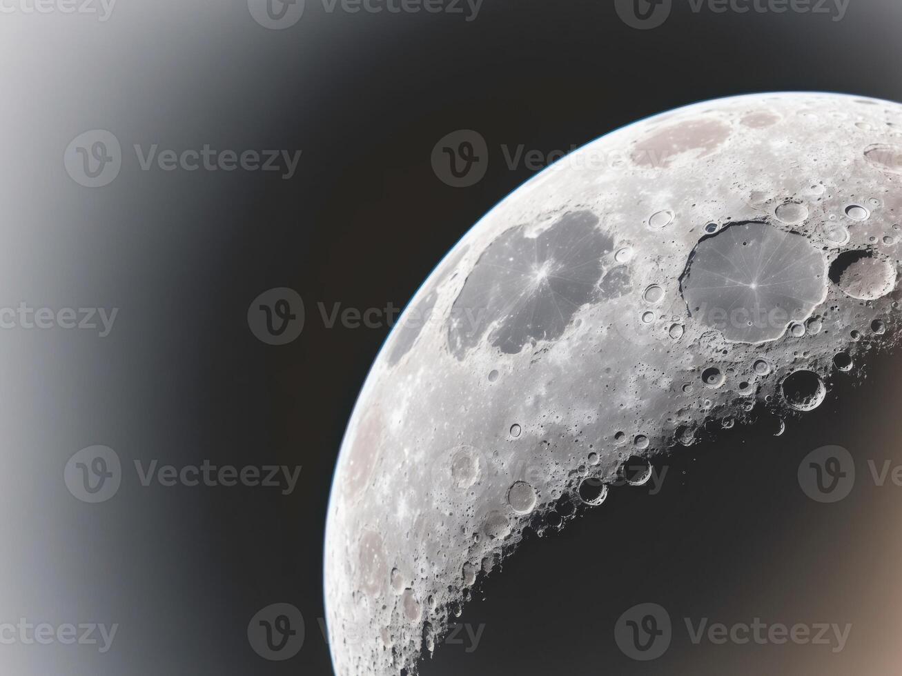 The moon is shown in this photo