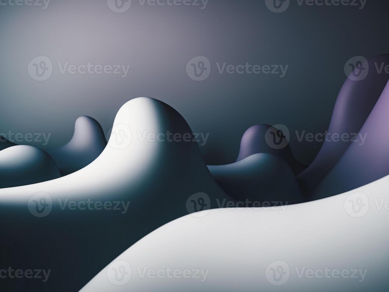 Abstract background with waves and mountains photo