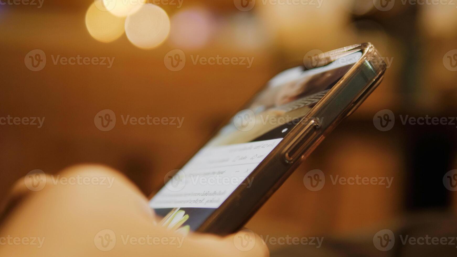 Smartphones and online communication, social media, online work, online meetings and online shopping photo