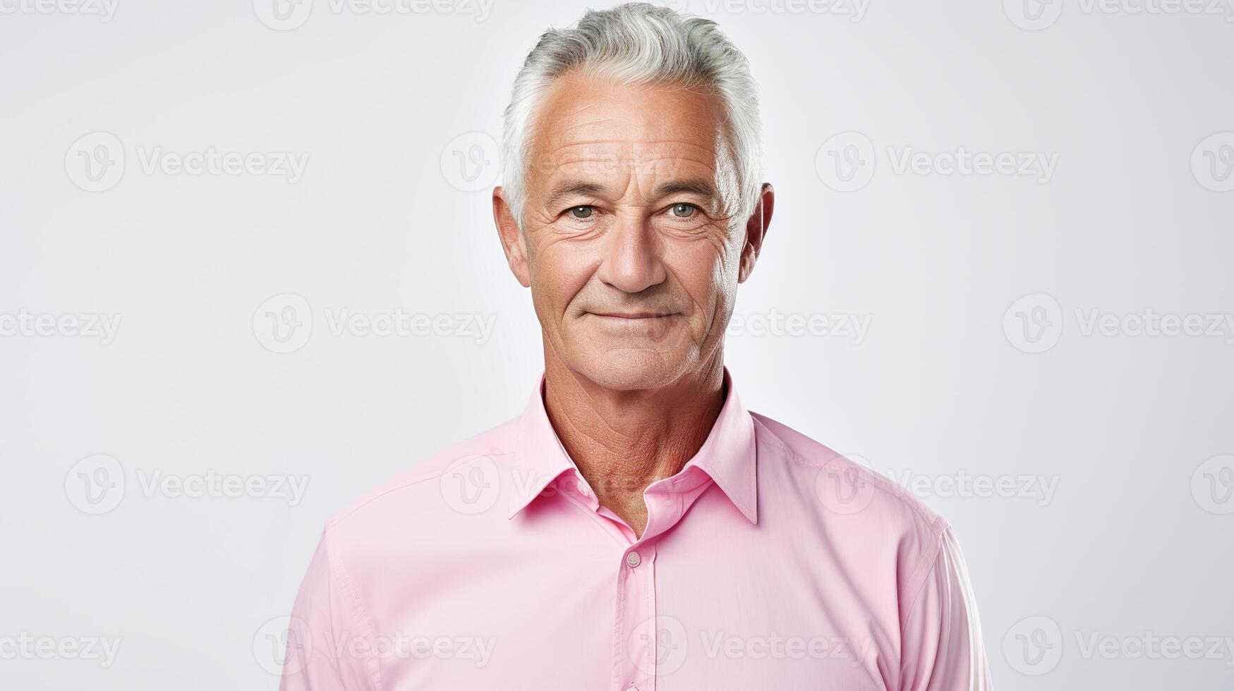 A man in pink shirt posing for the camera photo