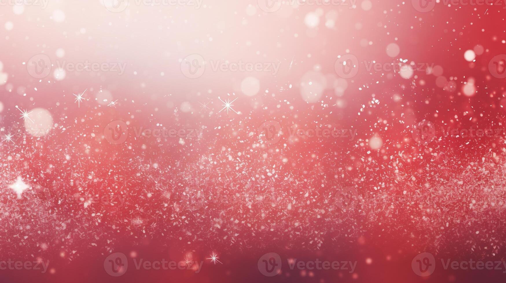 Red and white christmas background with sparkles photo