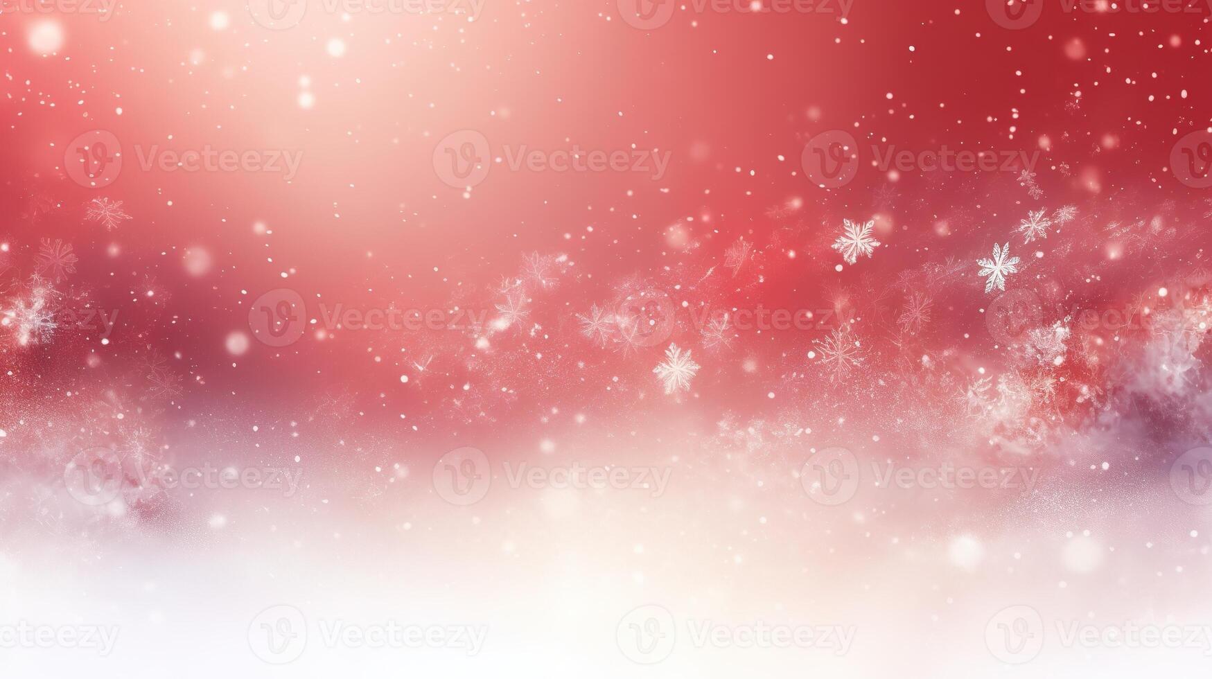 A red and white christmas background with snowflakes photo